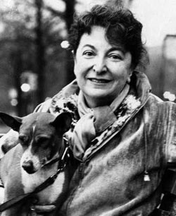 pauline with dog